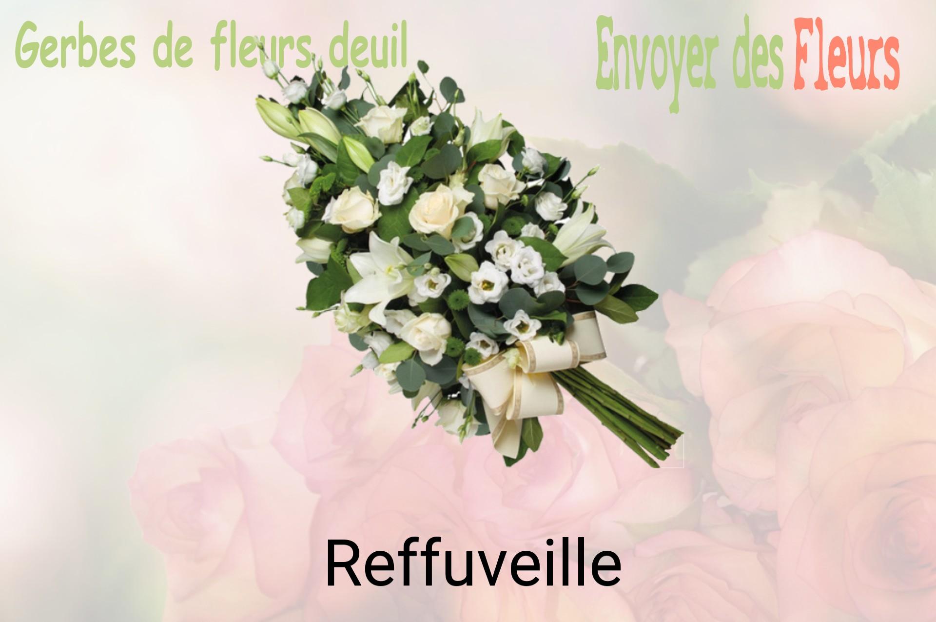 Gerbe de fleurs de deuil livrée à Reffuveille